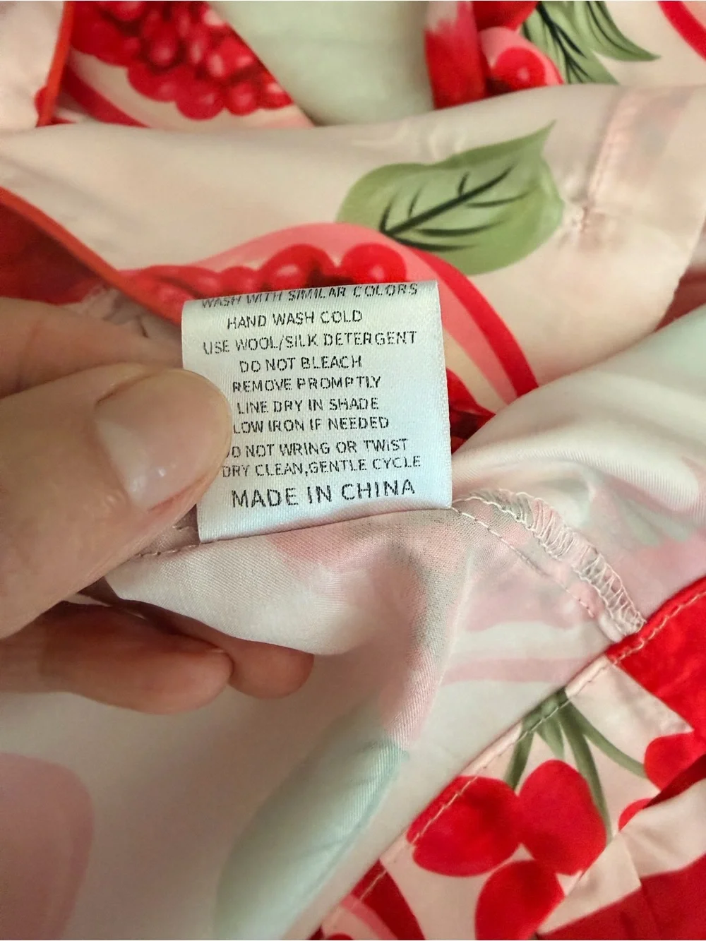 Women's Pink Pomegranate Print Pajama Set